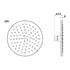 Matcha Brass Shower Head 200mm