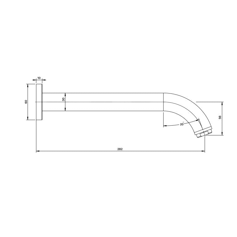 Matcha 300mm Bath Spout