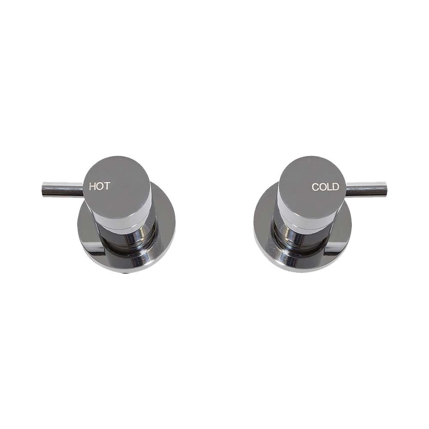 Spruce Lever 1/4 Turn C/disc Wall Stops Set (pr)