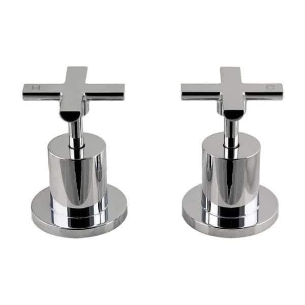 Cocoa Cross Handle Wall Taps