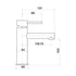 Anise Basin Mixer Straight Spout