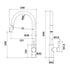Anise Plus Pull-Out Sink Mixer