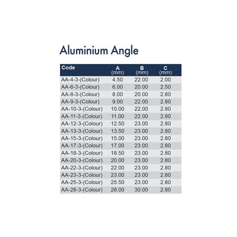11mm Project Aluminium Angle x 3m