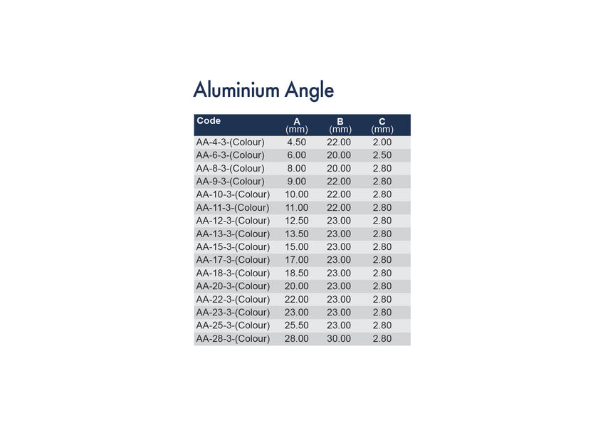 11mm Project Aluminium Angle x 3m