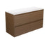 Amato Walnut Drawer Wall Hung Vanity (Cabinet Only)