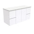 Fingerpull Wall Hung Gloss White Cabinet