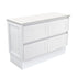 Hampton Floor Standing Satin White Cabinet