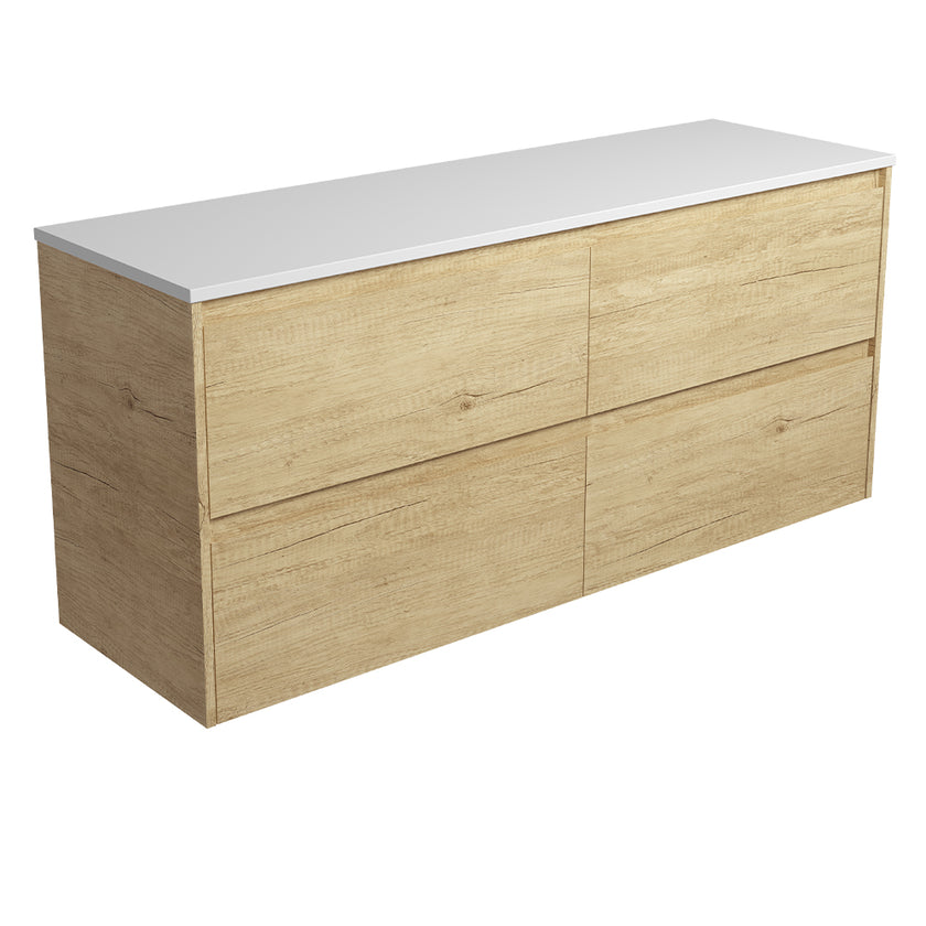 Amato Scandi Oak Drawer Wall Hung Vanity (Cabinet Only)