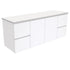 Fingerpull Wall Hung Gloss White Cabinet