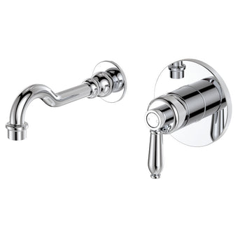 Eleanor Wall Mixer Basin and Bath Set
