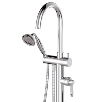 Eleanor Floor Mounted Bath Mixer with Hand Shower