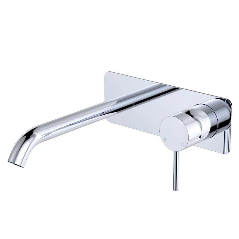 Rectangle Kaya Basin Bath Wall Mixer Set