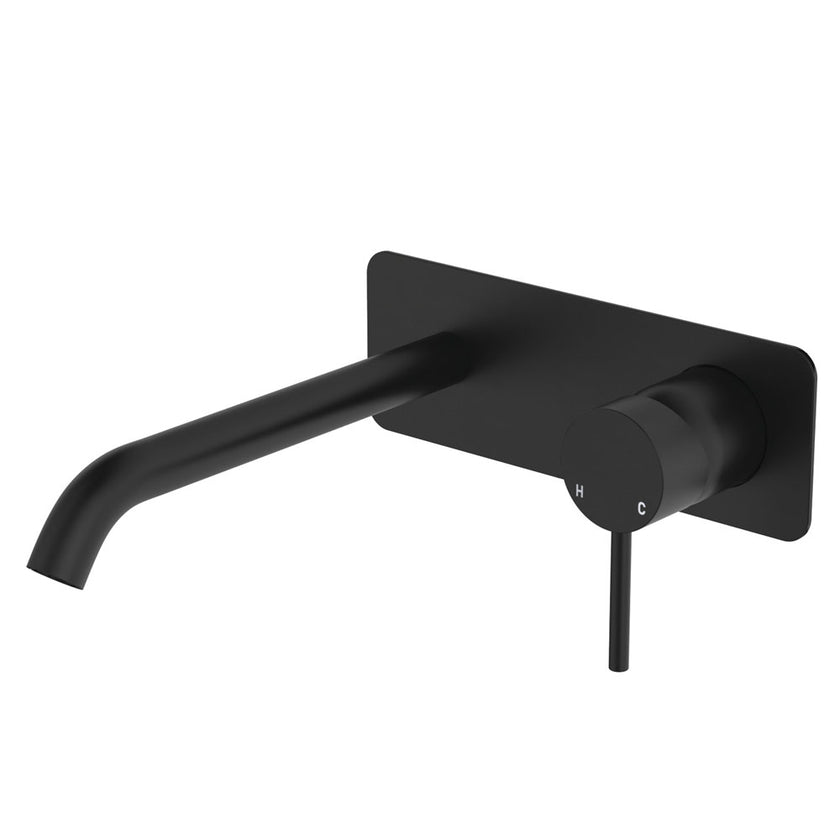 Rectangle Kaya Basin Bath Wall Mixer Set