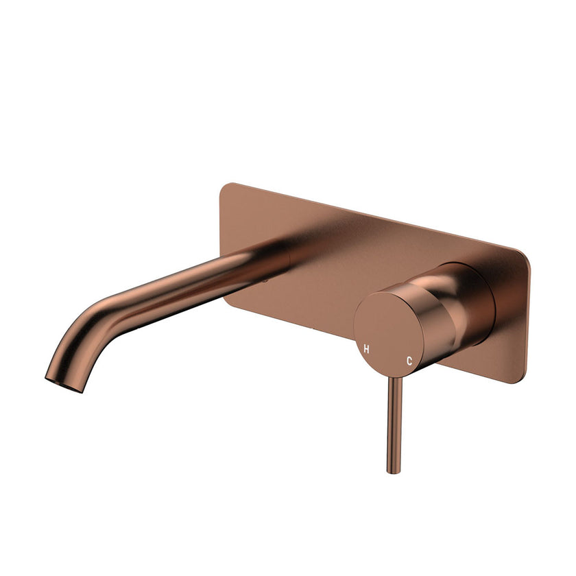 Rectangle Kaya Basin Bath Wall Mixer Set