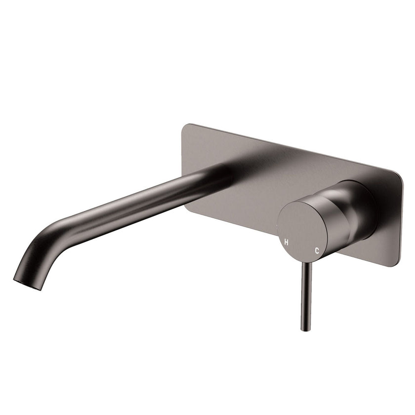 Rectangle Kaya Basin Bath Wall Mixer Set