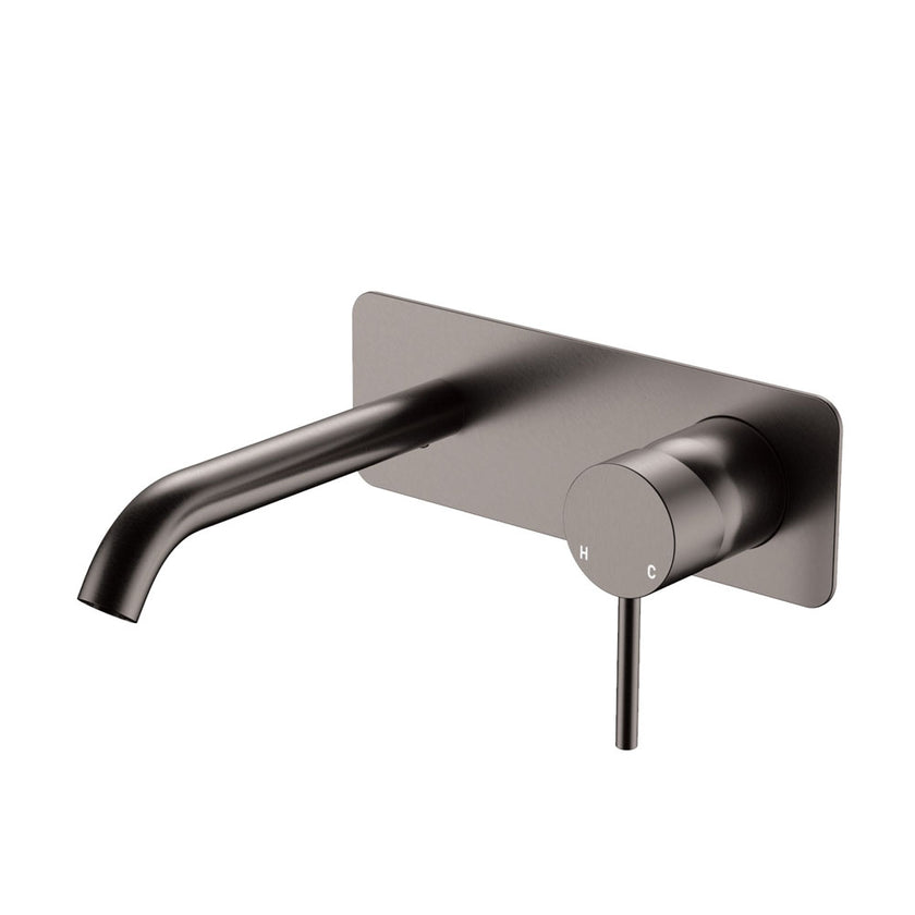 Rectangle Kaya Basin Bath Wall Mixer Set