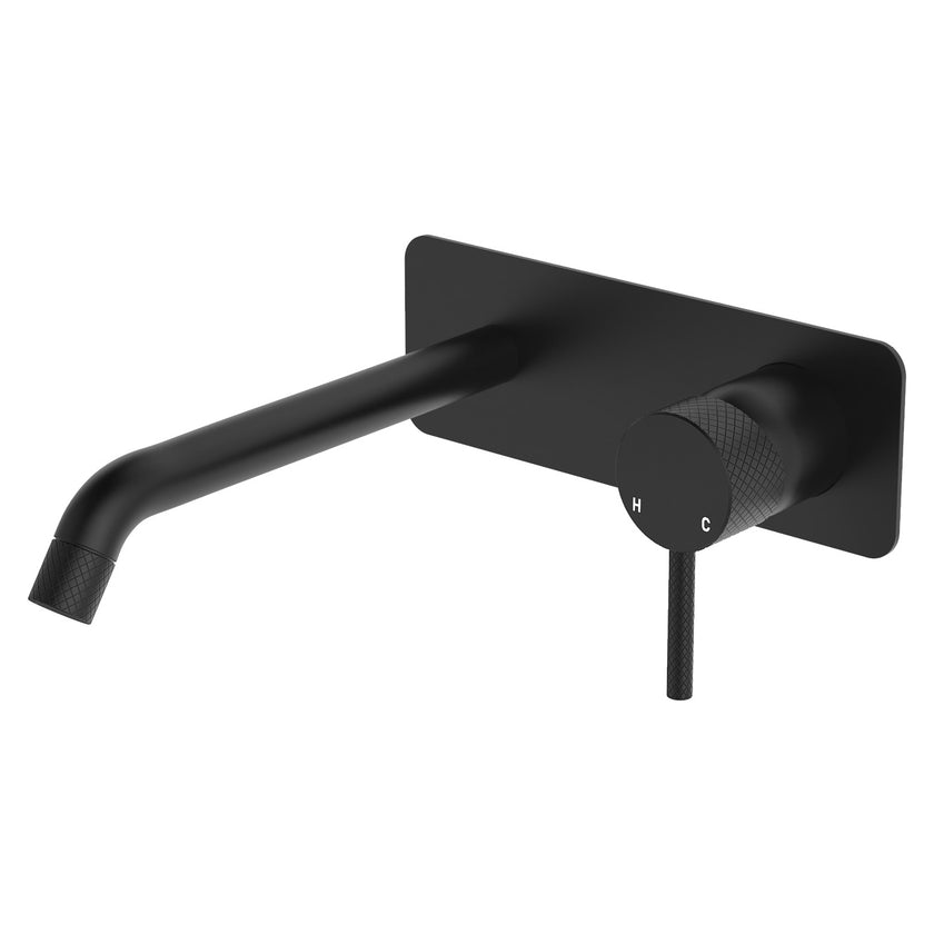 Axle Wall Basin/ Bath Mixer Set, Rectangle Plate