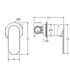 Empire Slim Wall Mixer