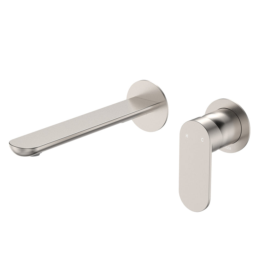 Empire Slim Basin/Bath Wall Mixer Set, Round Plates