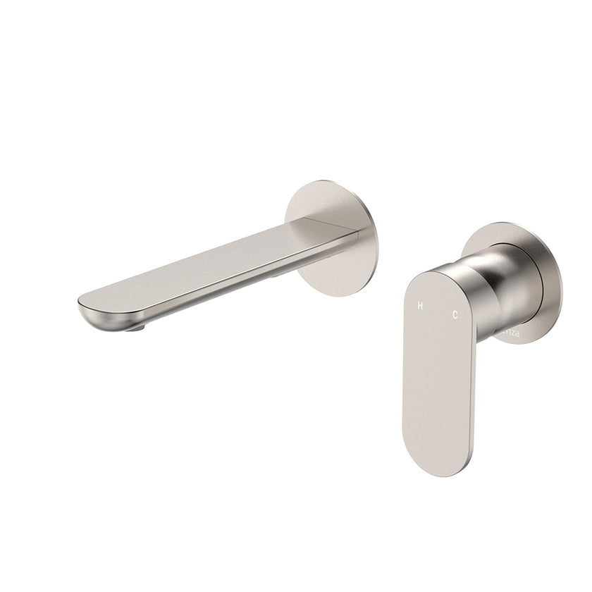 Empire Slim Basin/Bath Wall Mixer Set, Round Plates