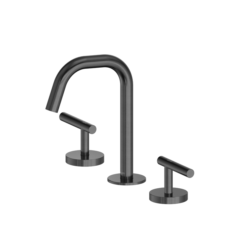Mecca Lever Basin Set Edge Spout