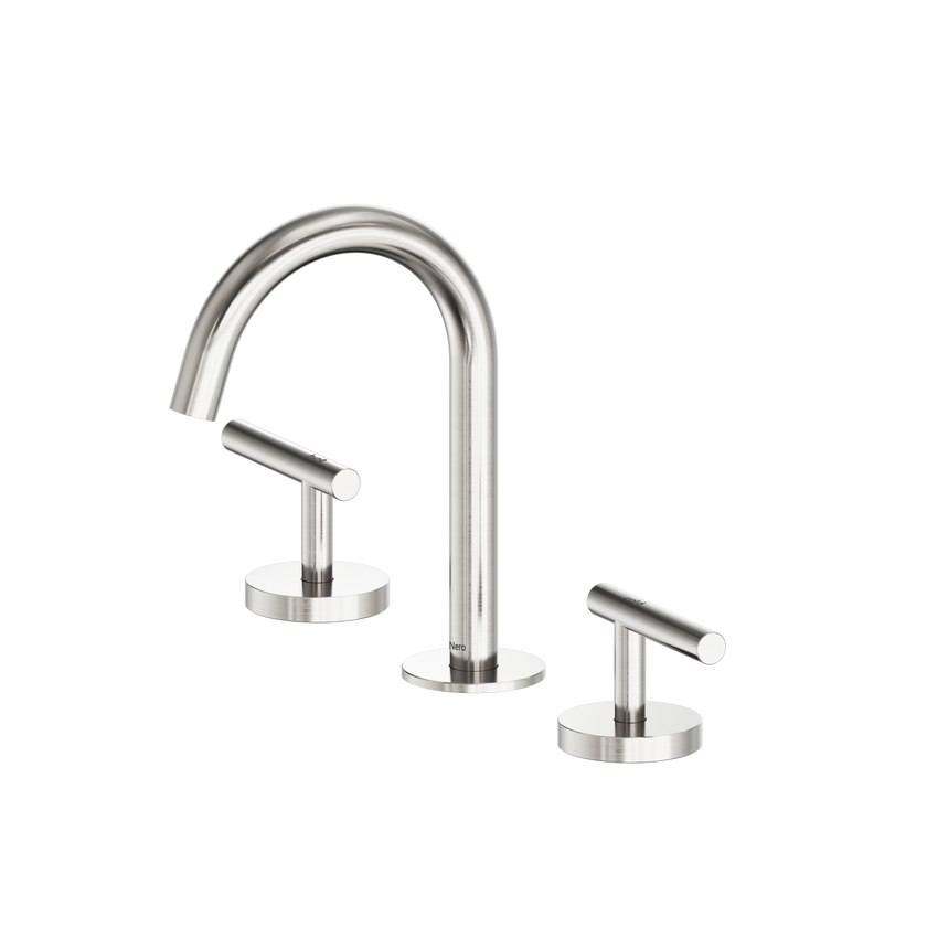 Mecca Lever Basin Set Arc Spout