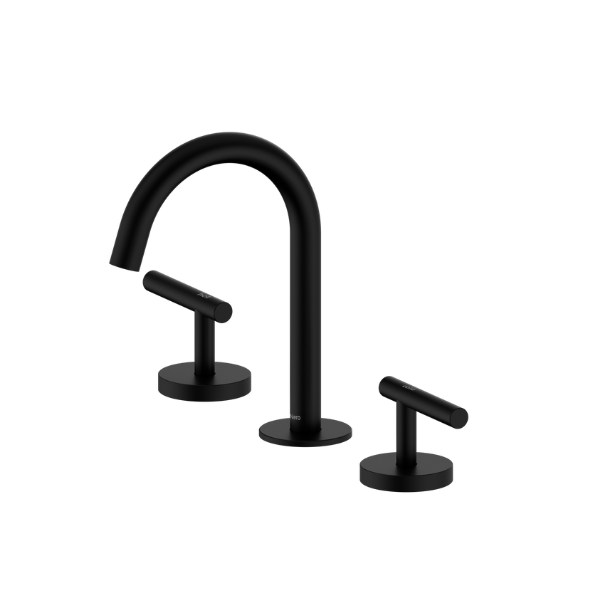 Mecca Lever Basin Set Arc Spout