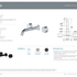 Kaya Wall Basin/ Bath Tap Set