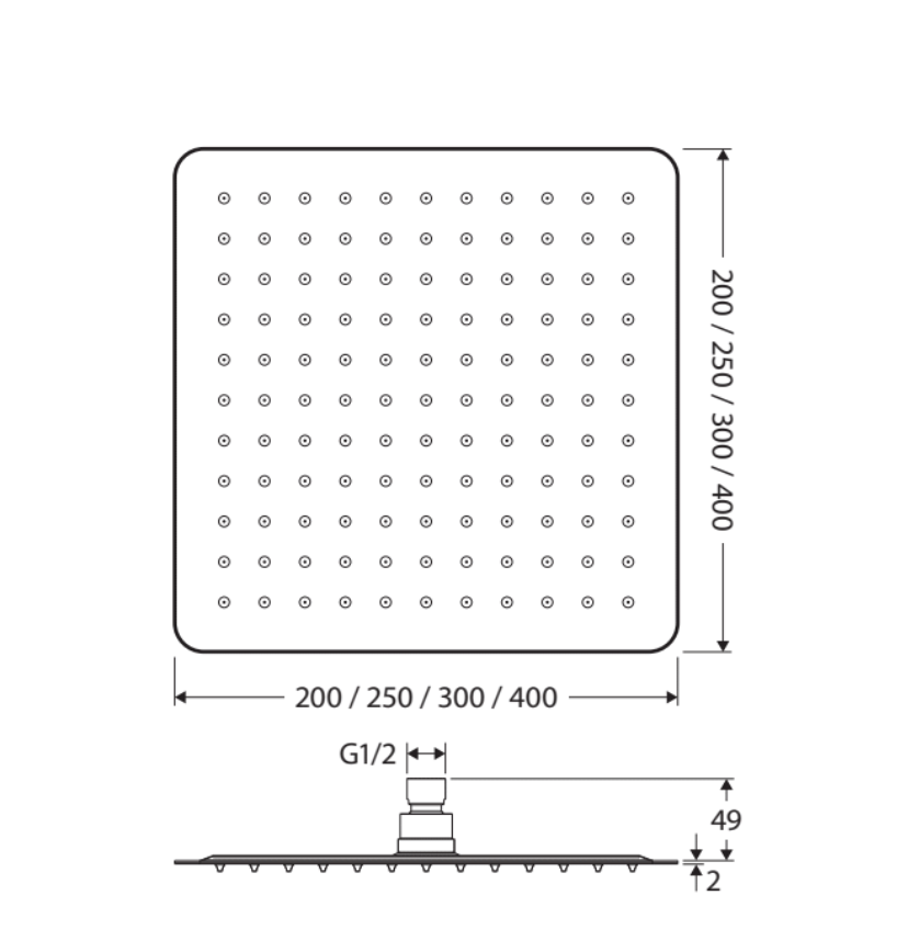 Slice Square Shower Head