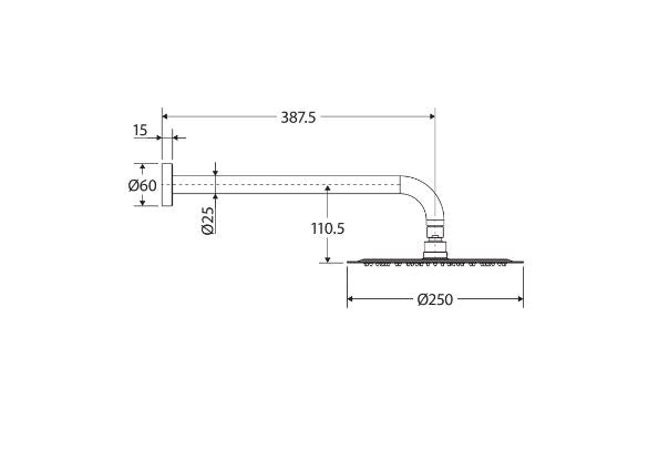 Kaya Shower Arm Set