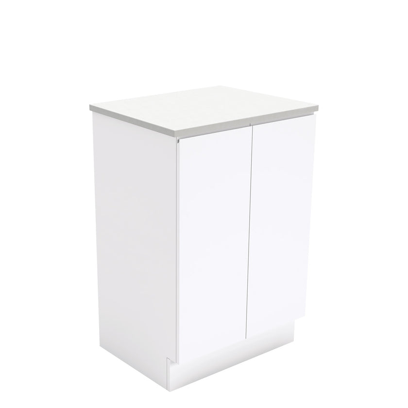 Fingerpull Floor Standing Gloss White Cabinet