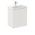 Siska Slim White Wall-Hung Vanity Including Ceramic Top