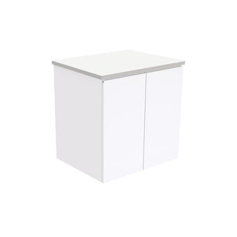 Fingerpull Wall Hung Gloss White Cabinet