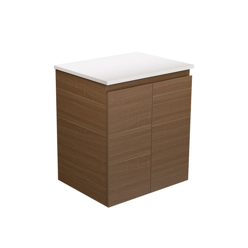 Edge Walnut Oak Wall Hung Cabinet