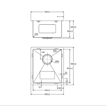 Hana Single Kitchen Sink 27L