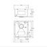 Hana Single Kitchen Sink 27L
