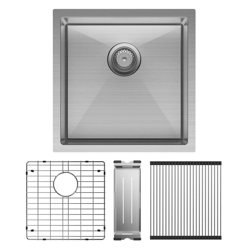 Hana Single Kitchen Sink 32L Kit