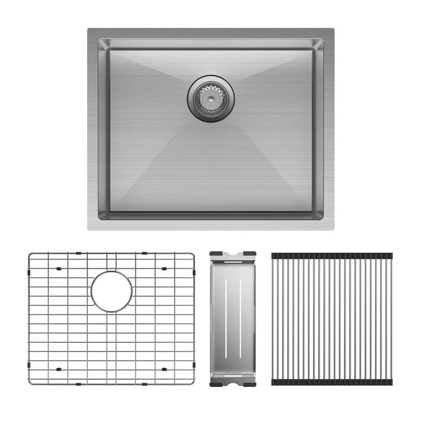 Hana Single Kitchen Sink 40L Kit
