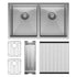 Hana Double Kitchen Sink 27L/27L Kit
