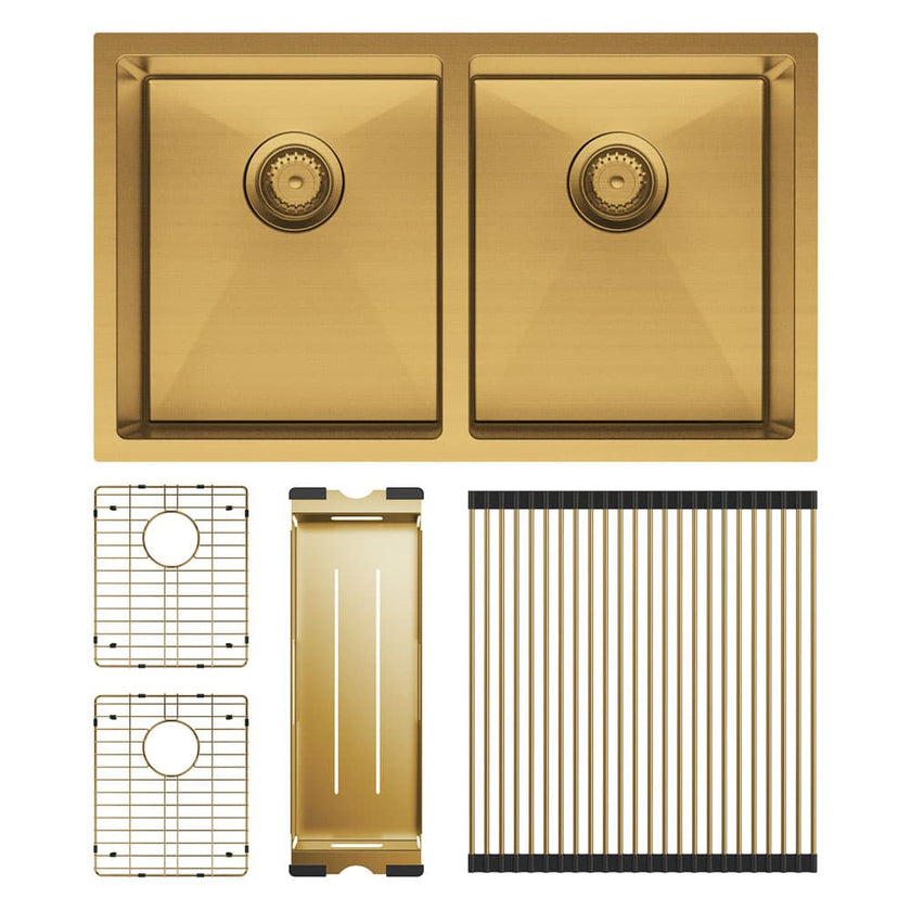 Hana Double Kitchen Sink 27L/27L Kit