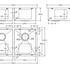 Hana Double Kitchen Sink 27L/27L Kit