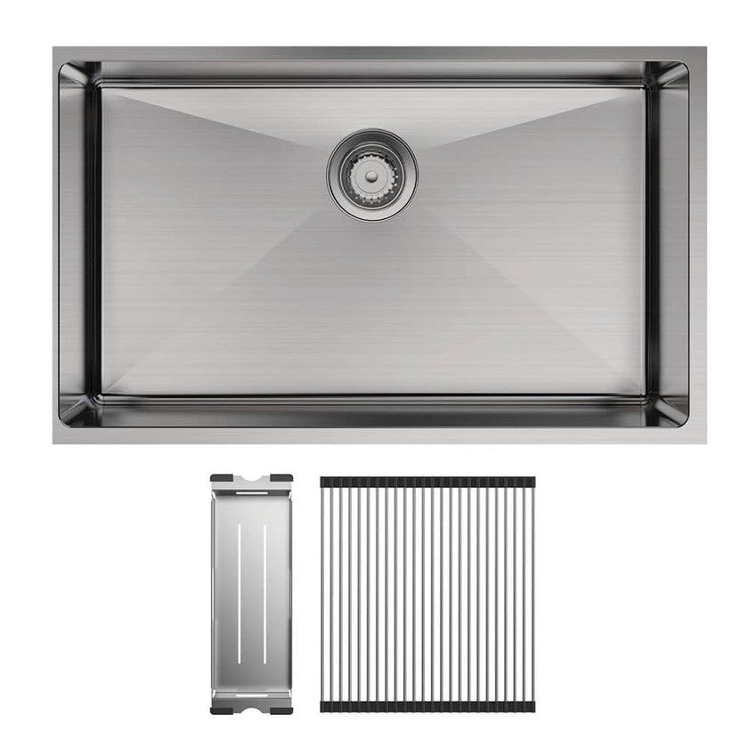 Hana Single Kitchen Sink 55L Kit