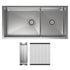Hana Double Kitchen Sink 40L/27L Kit