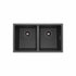 Kuro Granite Double Bowl Kitchen Sink 34L/34L