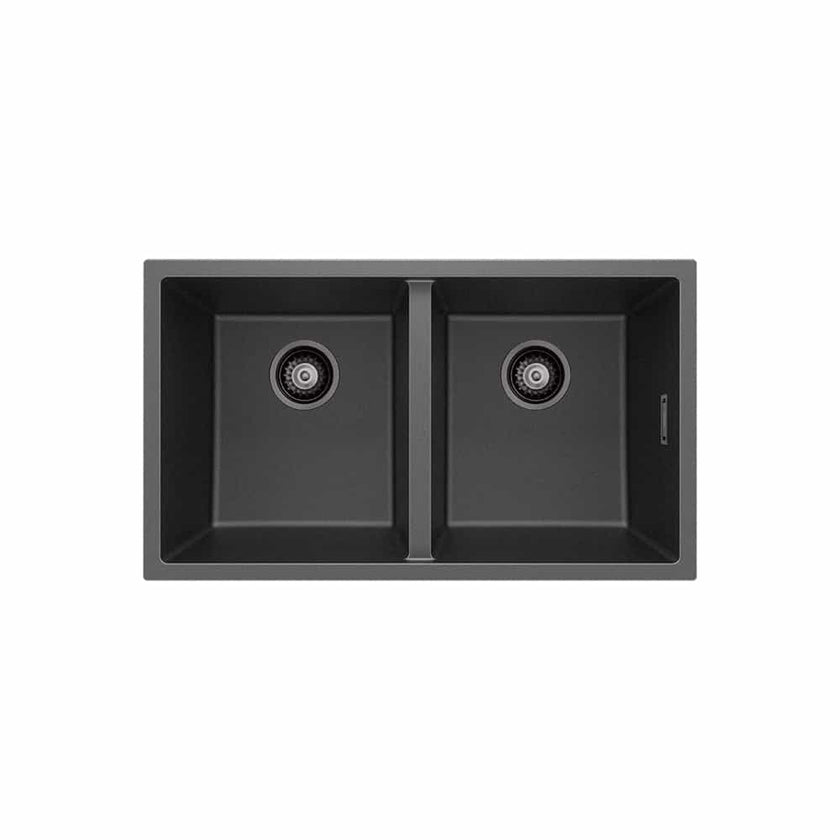 Kuro Granite Double Bowl Kitchen Sink 34L/34L