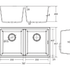 Kuro Granite Double Bowl Kitchen Sink 34L/34L