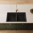 Kuro Granite Double Bowl Kitchen Sink 34L/34L