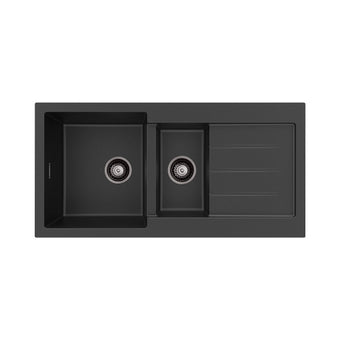 Kuro Granite Double Kitchen Sink 32L/22L With Drainer