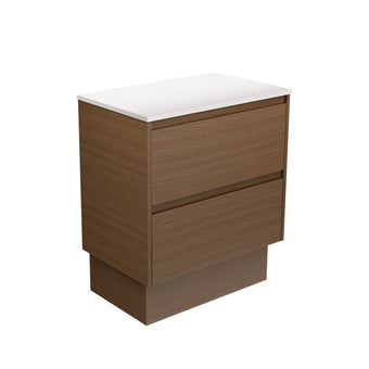 Amato Walnut Drawer Floor Standing Vanity