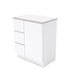 Fingerpull Floor Standing Gloss White Cabinet